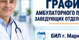График амбулаторного приема заведующих отделениями БИЛ г. Мариуполя.