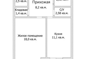 Продается однокомнатная квартира