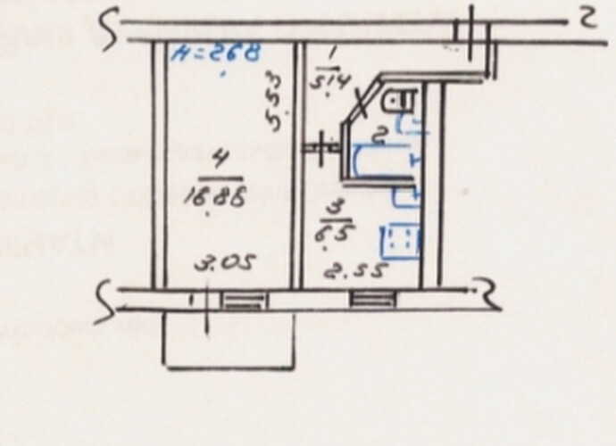 Продаётся однокомнатная квартира