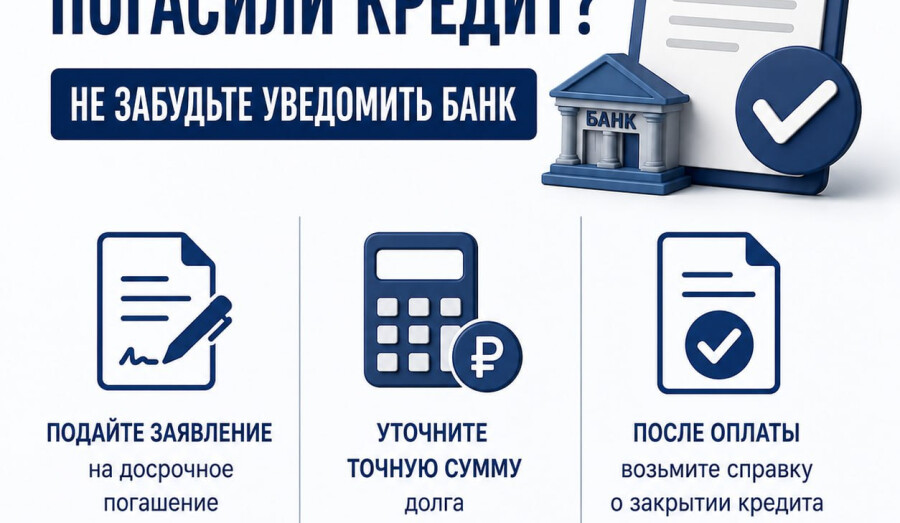  Досрочно погасили кредит? Не забудьте уведомить банк