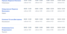 График работы узких специалистов ГБУ ДНР ММКЦ БИЛ г. Мариуполя | C 23 февраля по 1 марта 2026 года