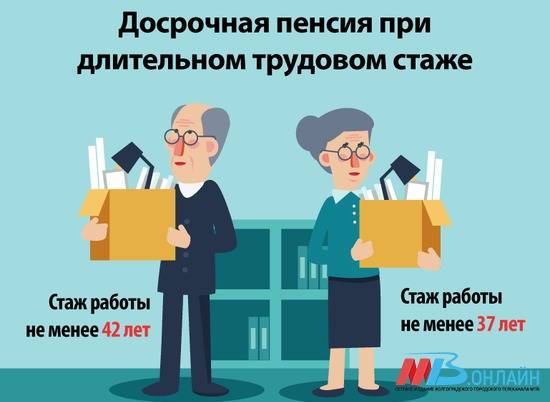 Основания для досрочной пенсии за длительный стаж