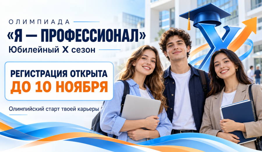 Олимпийский старт твоей карьеры вместе с Олимпиадой «Я — профессионал»! 